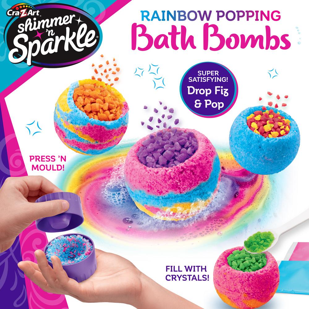 View 4 Cra-Z-Art Shimmer n Sparkle Rainbow Popping Bath Bomb Maker Set for Ages 8+ 17345
