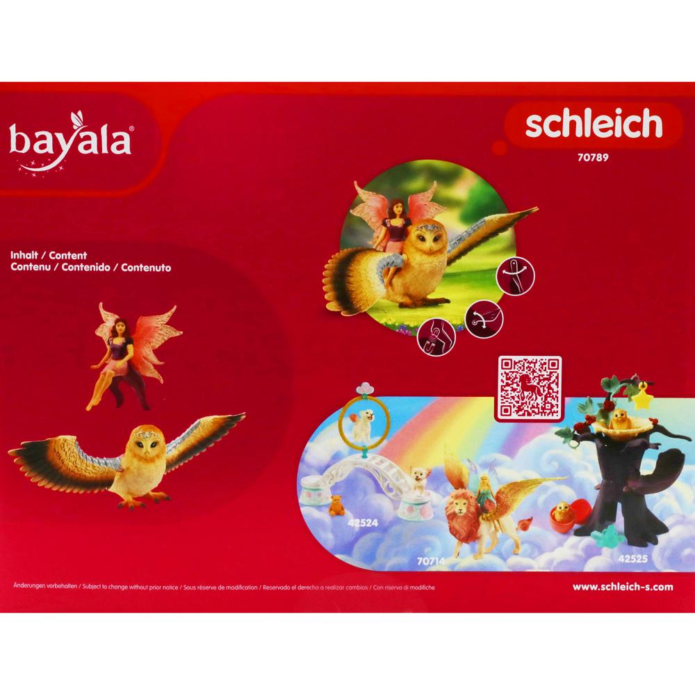View 5 Schleich Bayala Fairy In Flight on Glam Owl Figure Set for Ages 5-12 70789