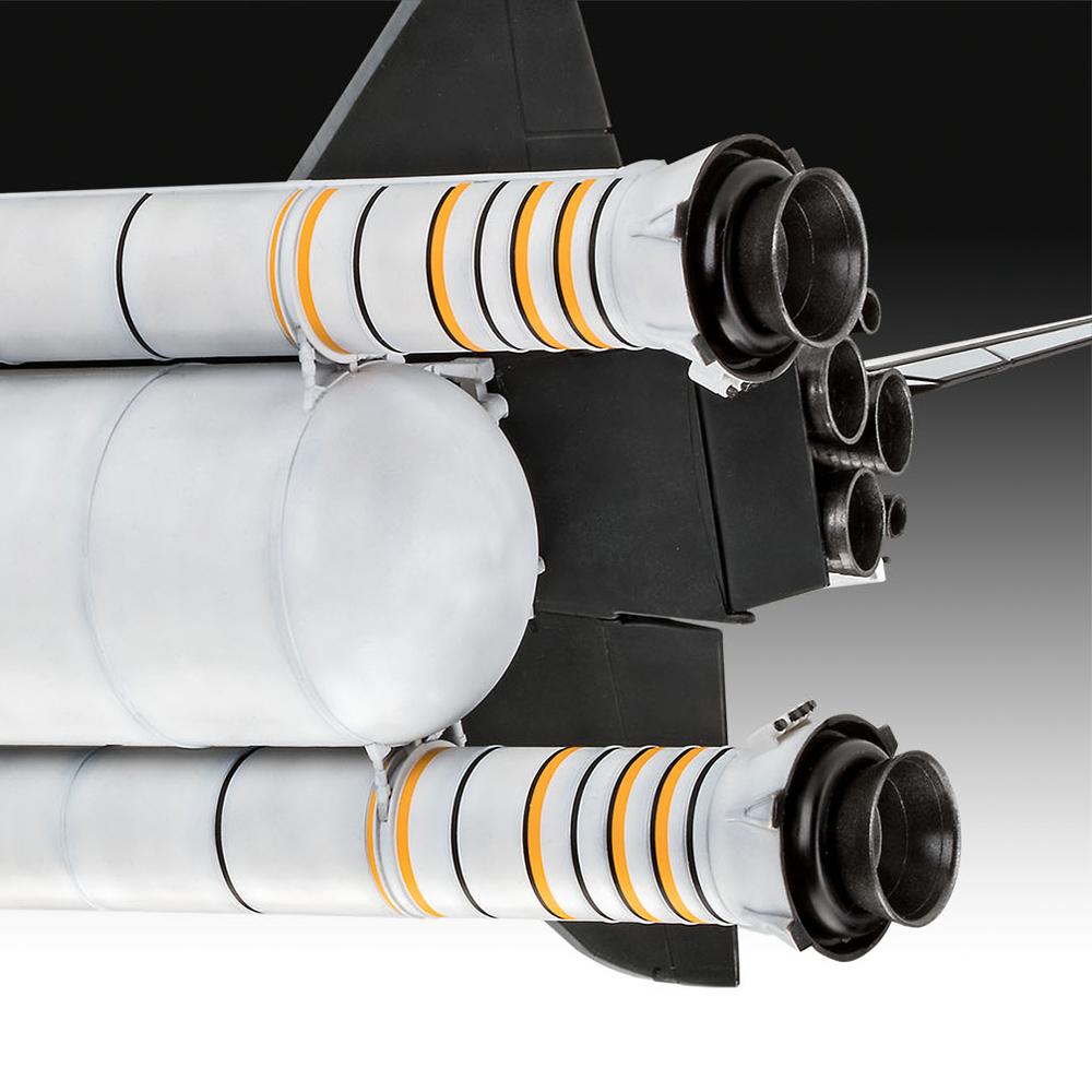 View 4 Revell NASA Space Shuttle Columbia with Booster Rockets Model Kit Gift Set Scale 1:144 05674