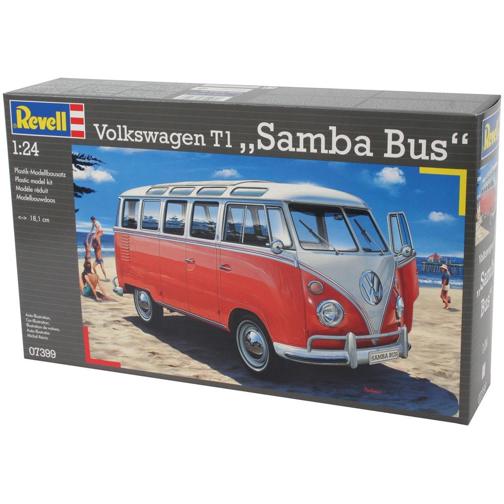 Revell Volkswagen T1 Samba Bus Campervan Plastic Model Kit Scale 1/24 RV07399