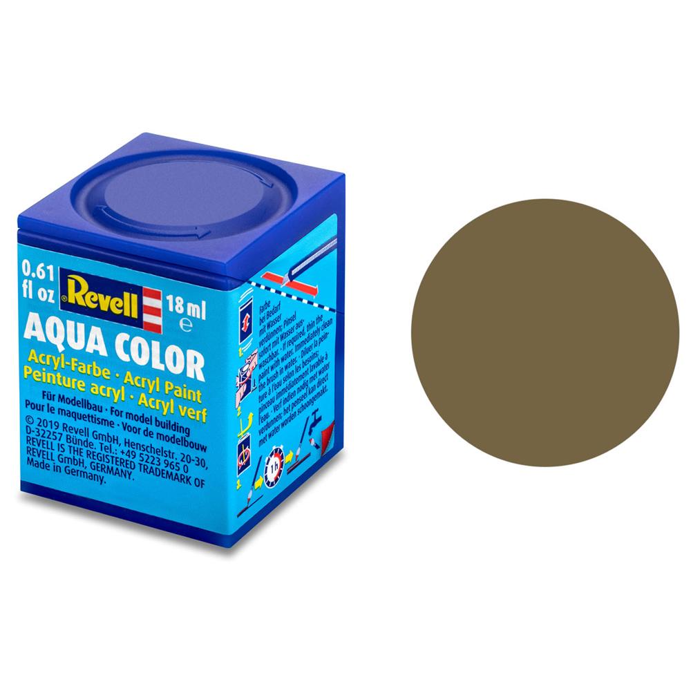 Revell Aqua Solid Matt - Olive Brown 86 RV36186