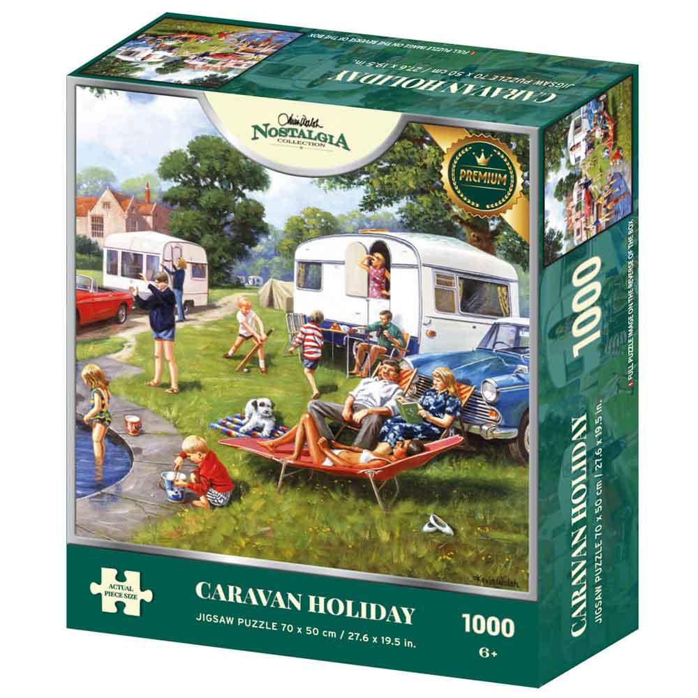 Kidicraft Caravan Holiday Kevin Walsh Nostalgia 1000 Piece Jigsaw Puzzle 33014
