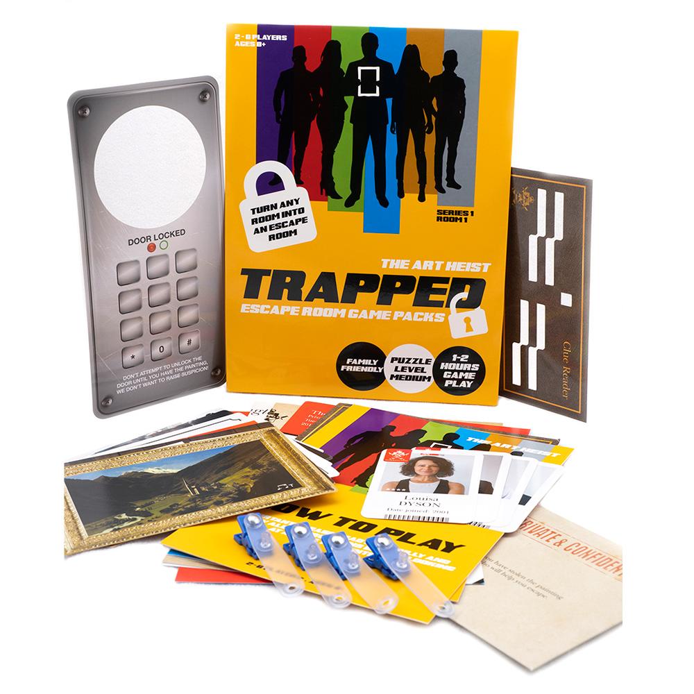 View 3 Trapped Escape Room Game Pack THE ART HEIST AH001