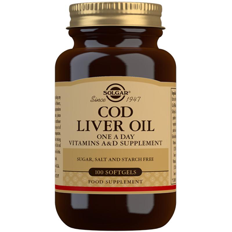 Solgar Cod Liver Oil One a Day 100 Softgels SOLE940