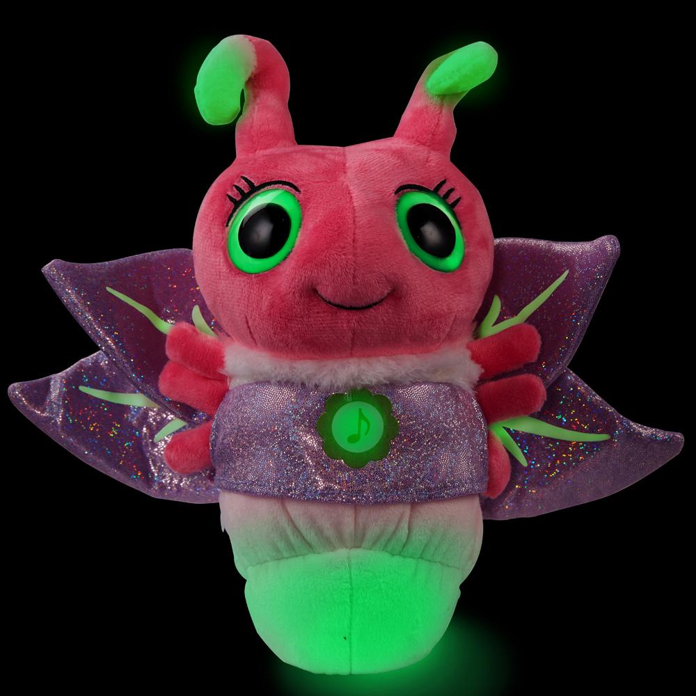 View 3 Glowies Firefly Sleeping Companion Soft Toy with Lights and Sounds in Pink GW001