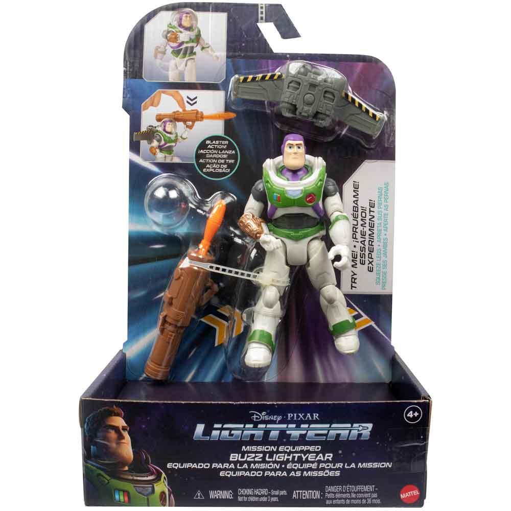 Disney Pixar Lightyear Mission Equipped Buzz Figure with Missile Launcher HHJ86