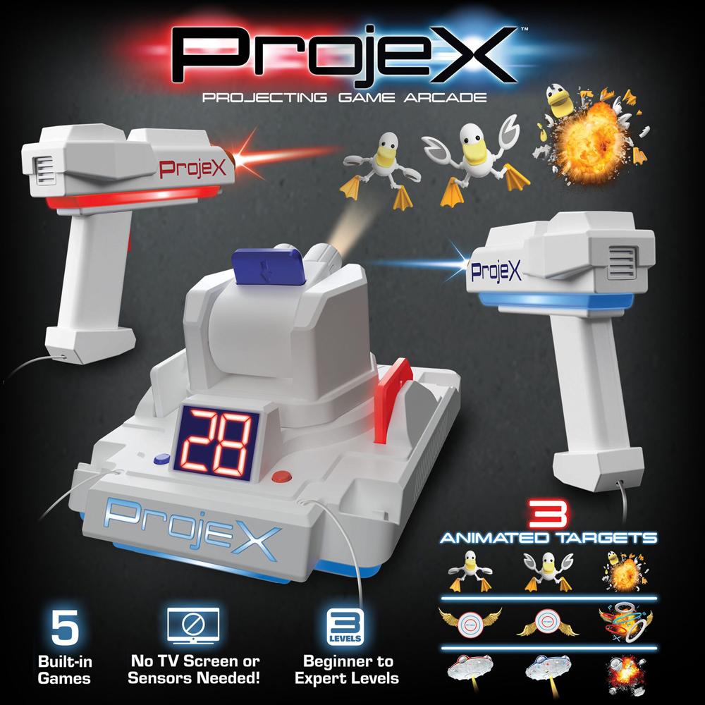 ProjeX Projecting Game Arcade with 2 ProjeX Blasters for Ages 6+