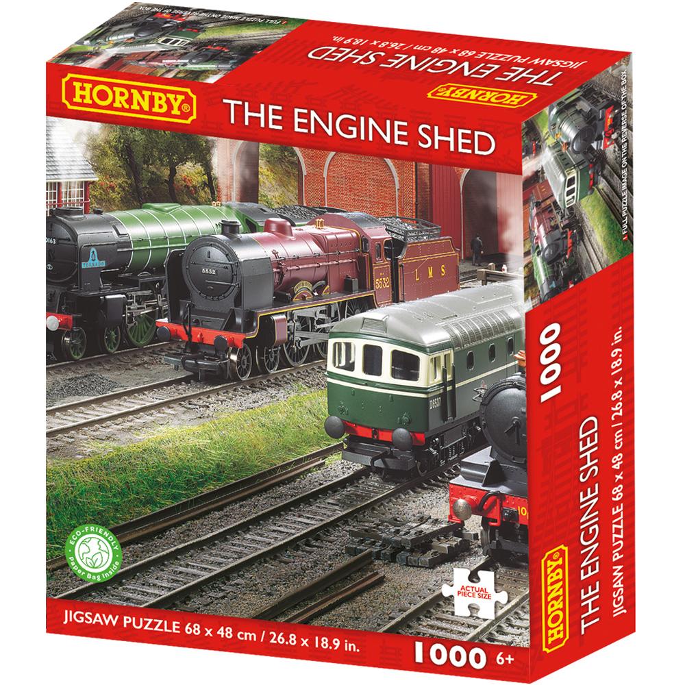 Hornby The Engine Shed Train Railway Jigsaw Puzzle 1000 Piece from Kidicraft HB0003