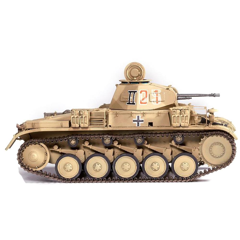 View 4 Academy German Panzer II Ausf.F "North Africa" Tank Model Kit Scale 1/35 13535