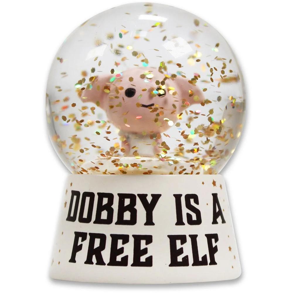 View 2 Harry Potter Dobby is a Free Elf Kawaii Miniature Snow Globe from Half Moon Bay SGHP13