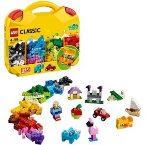 View 2 LEGO Classic Creative Suitcase 213 Piece Construction Set Ages 4+ 10713