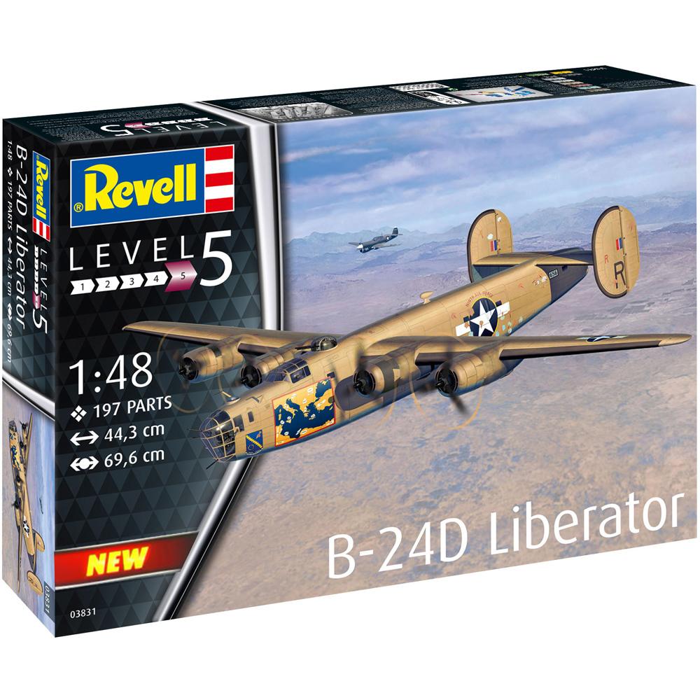 Revell B-24D Liberator US Military Bomber Aircraft Model Kit 03831 Scale 1:48 03831