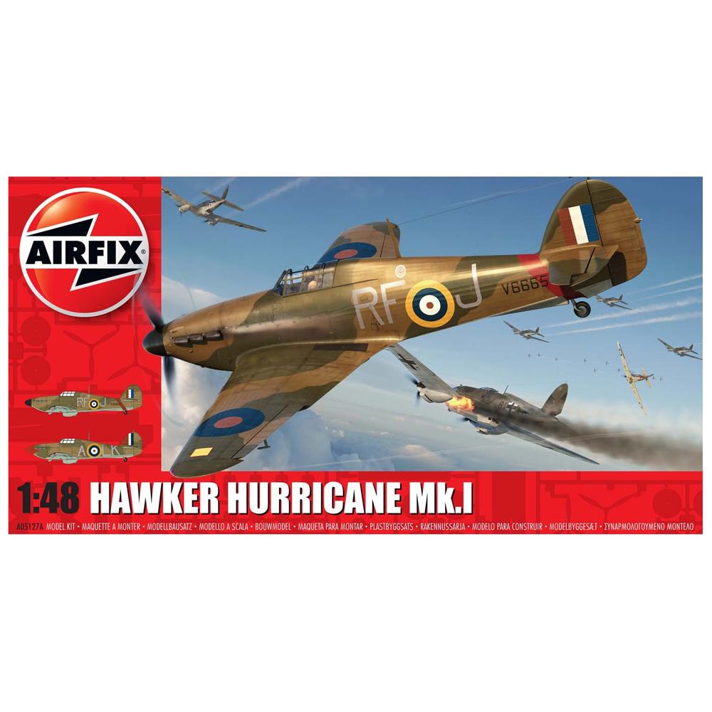 Airfix Hawker Hurricane Mk.I Aircraft Model Kit Scale 1:48 A05127A