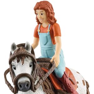 View 5 Schleich Horse Club Mia and Spotty the Shetland Pony Figure Set with Accessories SC42518