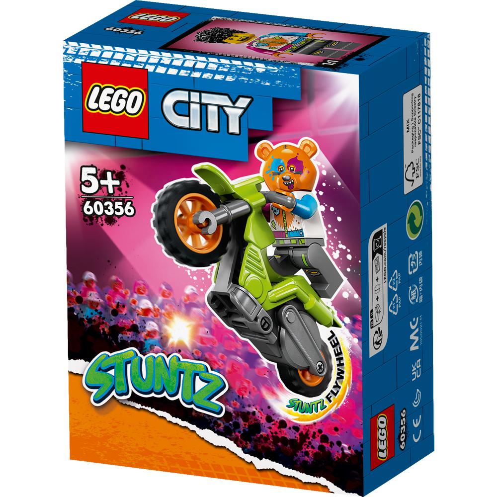 LEGO City Stuntz Bear Stunt Bike Building Toy 10 Piece with Figure for Ages 5+ 60356