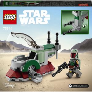 View 4 LEGO Star Wars Microfighters Boba Fett's Starship Building Set Toy 85 Piece 75344