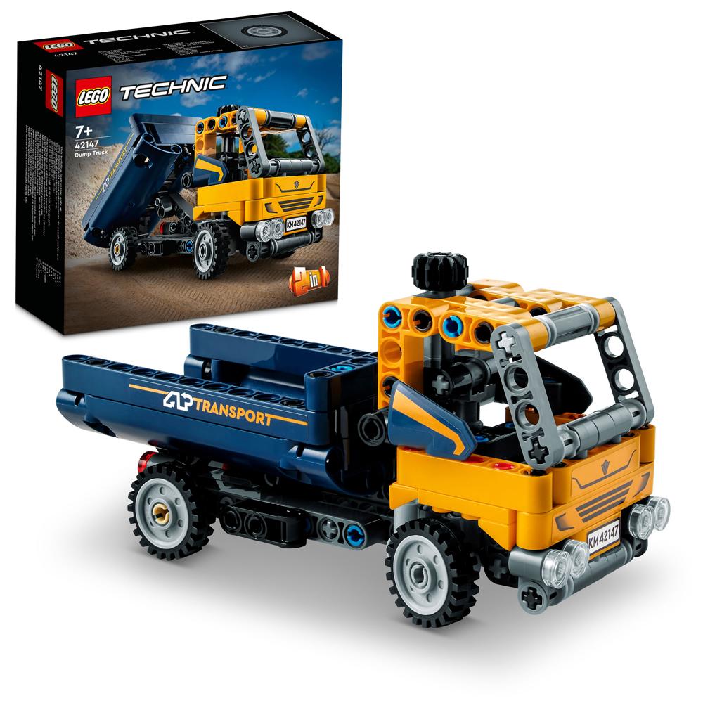 View 3 LEGO Technic Dump Truck Building Set Toy 177 Piece for Ages 7+ L42147