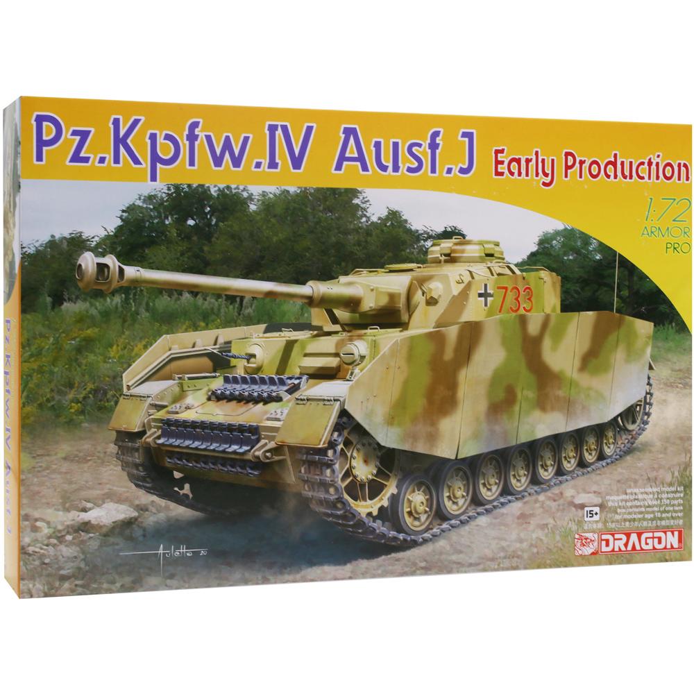 Dragon Panzerkampfwagen IV Ausf J Early Production Tank Model Kit Scale 1:72 7409