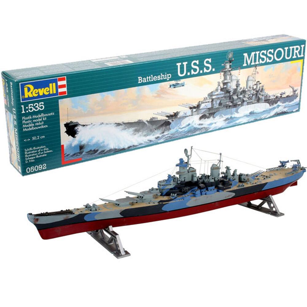 Revell U.S.S. Missouri Battleship Plastic Model Kit 05092 Scale 1/535 05092