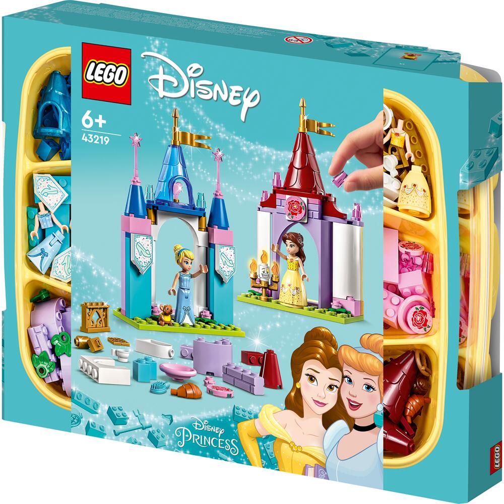 LEGO Disney Princess Creative Castles with Belle and Cinderella Figures Building Set 43219 43219