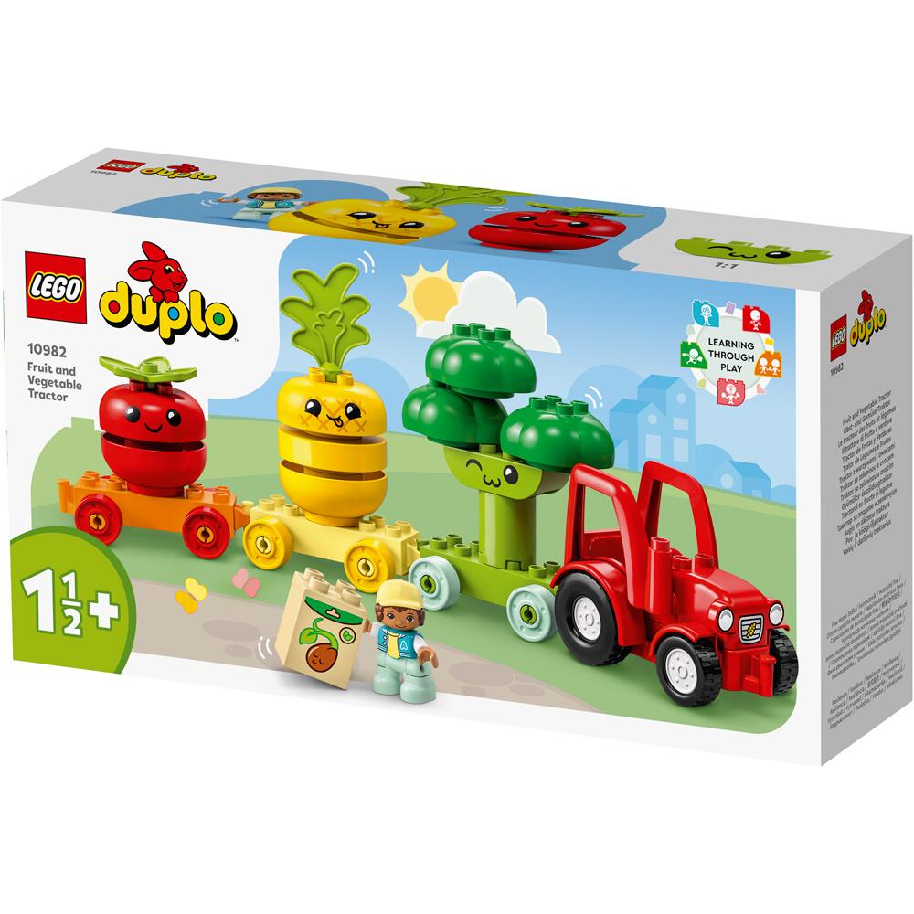 LEGO DUPLO My First Fruit and Vegetable Tractor Building Toy for Ages 1½ Years 10982