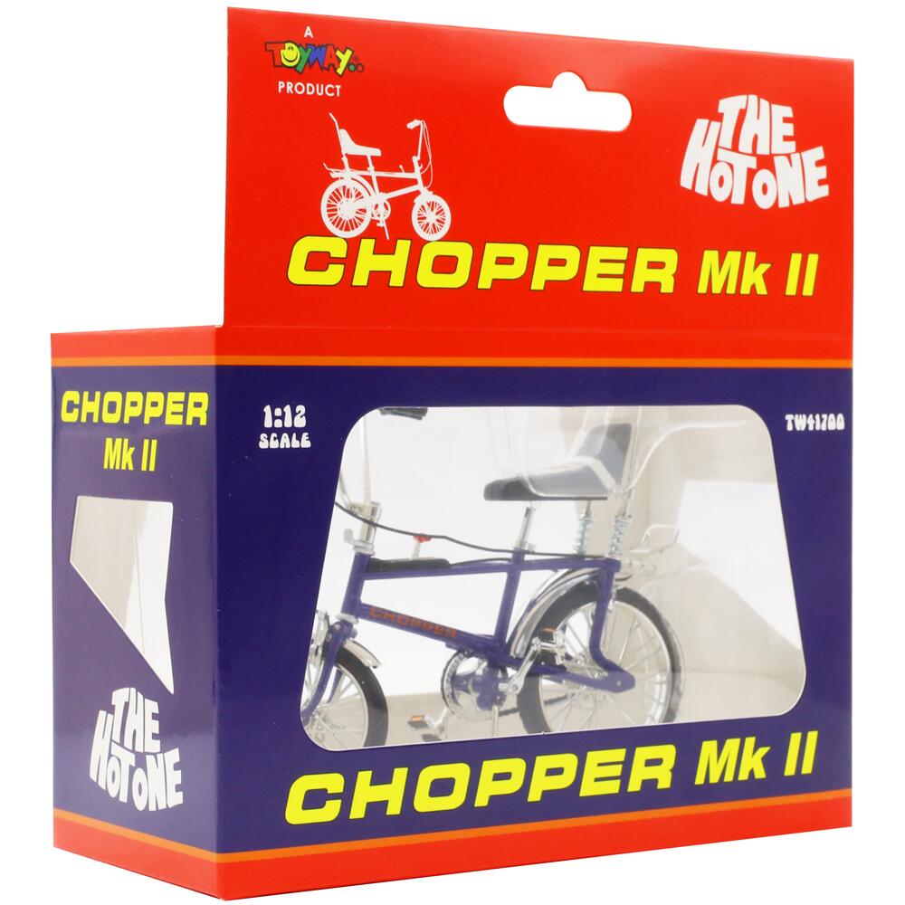 Toyway Chopper Mk II The Hot One Bicycle Die Cast Model in ULTRA VIOLET TW41700-VIOLET