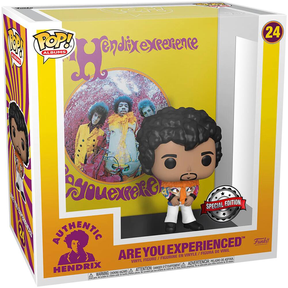 Funko POP! Albums Jimi Hendrix Are You Experienced Vinyl Figure with Hard Plastic Case #24 58899