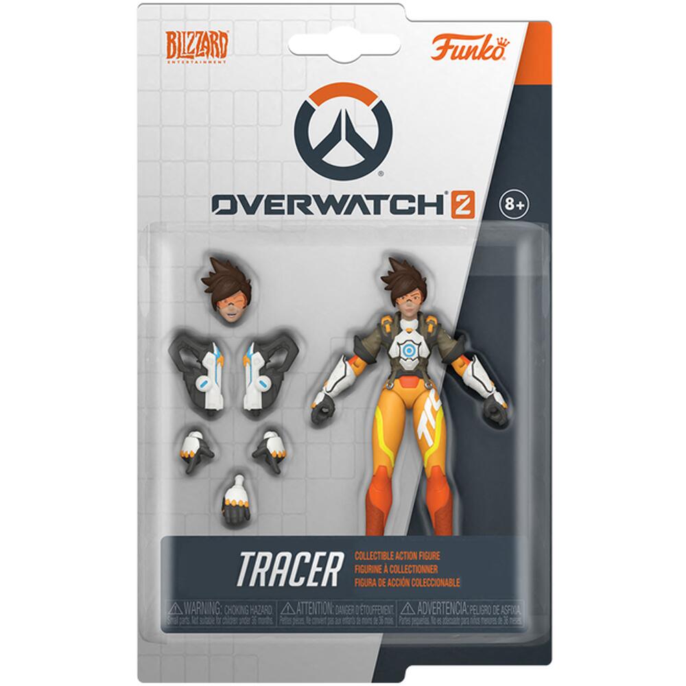 Funko Overwatch 2 Collectible Poseable Action Figure with Weapons TRACER 61546