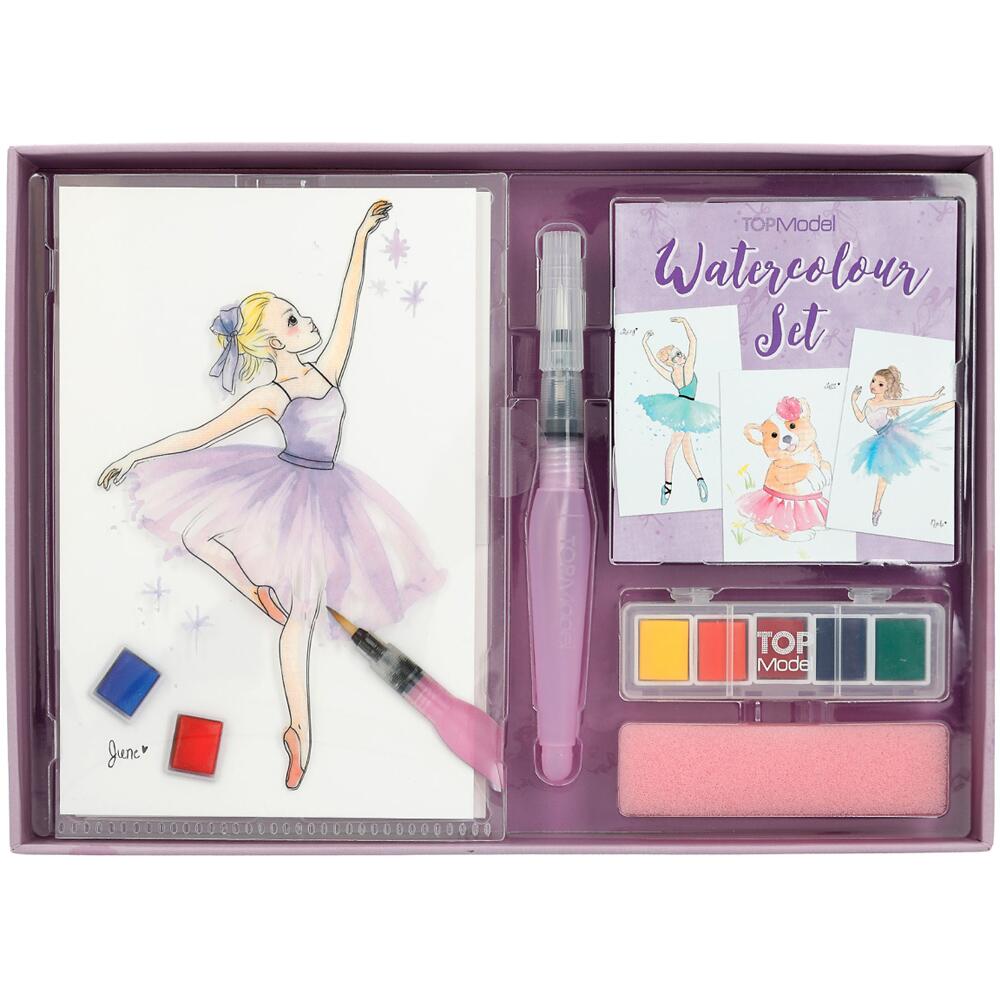 Depesche TOPModel Ballet Watercolour Painting Set with 20 Page Book 12248_A