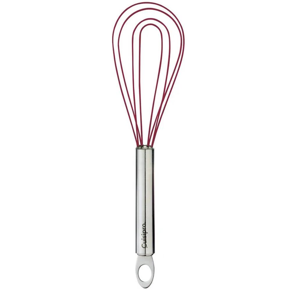 Cuisipro Flat Whisk Silicone Coated 20cm in Red 74696805