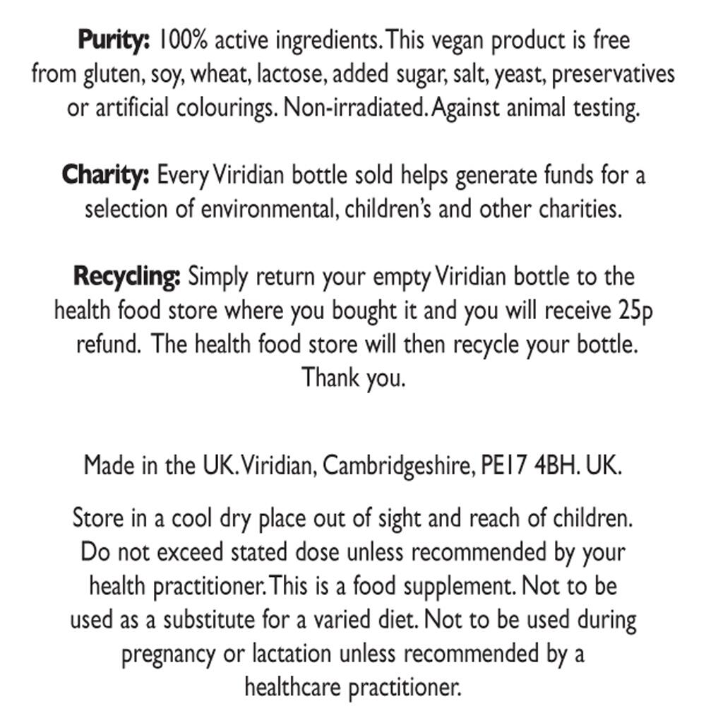 Viridian Grapefruit Seed Extract 400mg 30 Capsules