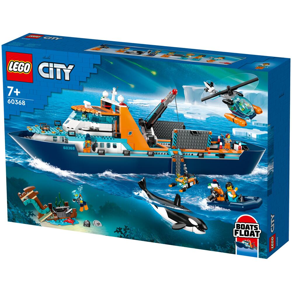 LEGO City Arctic Explorer Ship Building Set Toy 815 Piece for Ages 7+ 60368