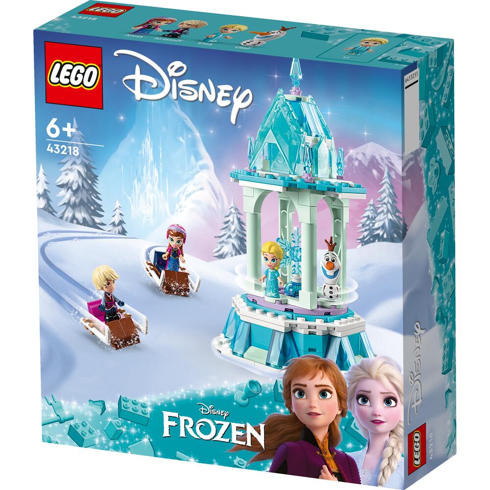 LEGO Disney Anna and Elsa's Magical Merry-Go-Round Building Set 43218 Ages + 43218