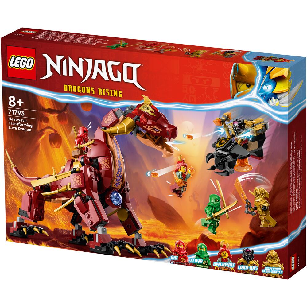LEGO Ninjago Heatwave Transforming Lava Dragon 479 Piece Set 71793 71793