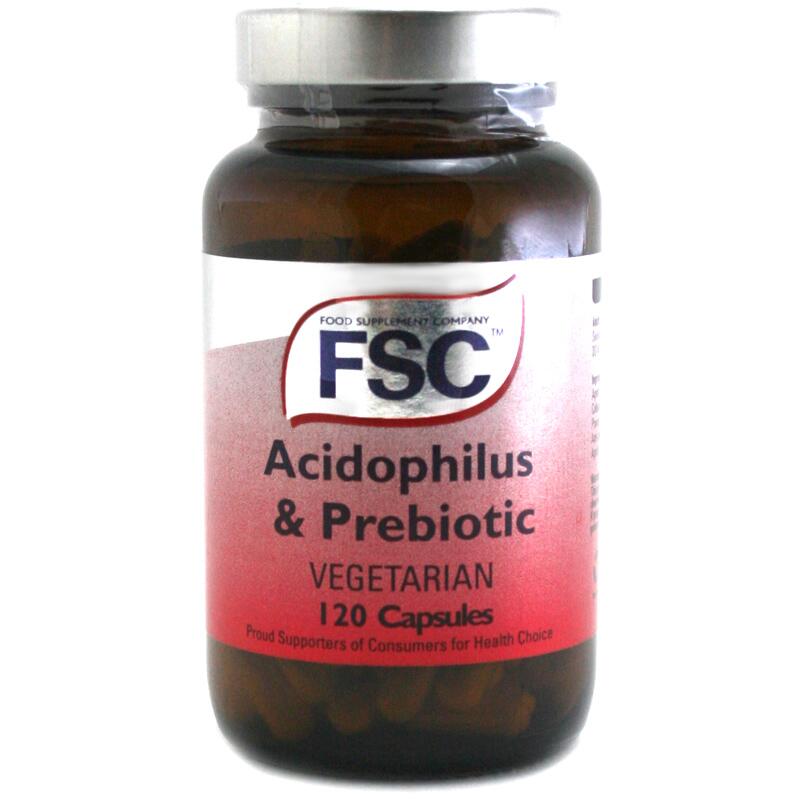 FSC Acidophilus & Prebiotic FOS 120 Vegetable CAPSULES FSC150590