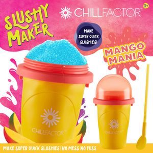 View 5 Chillfactor Slushy Maker Cup with Reusable Straw MANGO MANIA YELLOW 07950