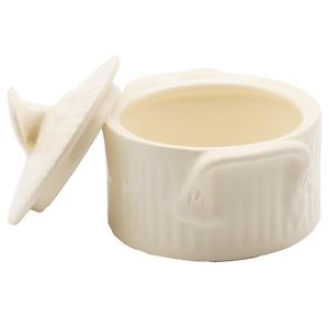 View 2 Royal Creamware Occasions Rose Top Pin Box OC36