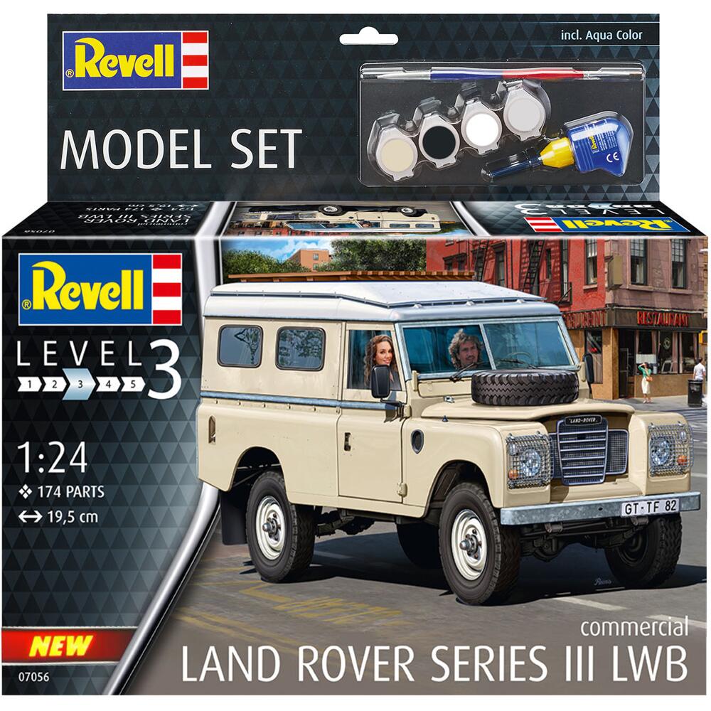 Revell Land Rover Series III LWB Model Set Scale 1/24 67056