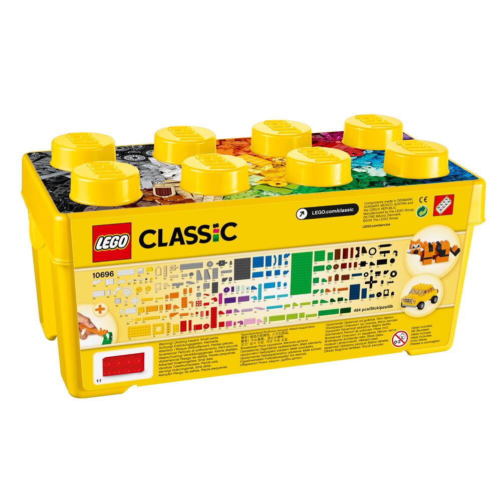 View 4 LEGO Classic Creative Brick Box MEDIUM 484 Pieces Ages 4-99 10696