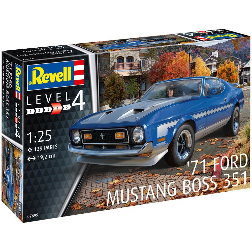 Revell Ford Mustang Boss 351 Road Car Model Kit Scale 1:25 RV07699