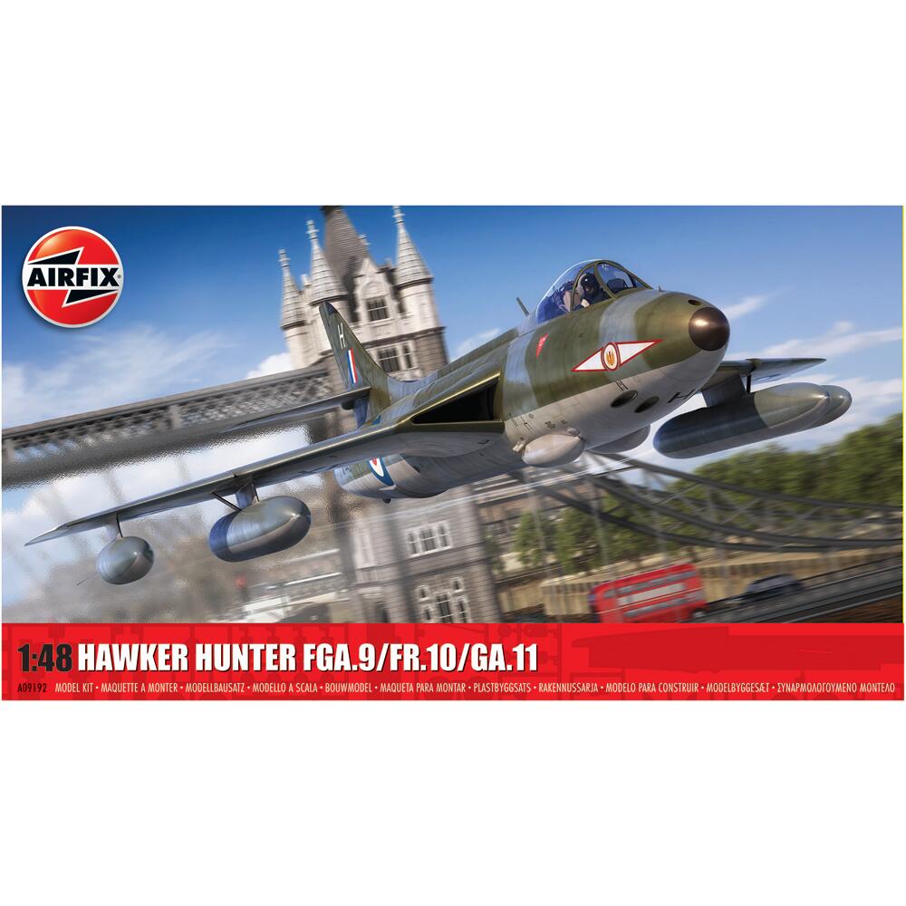 Airfix Hawker Hunter FGA.9/FR.10/GA.11 Aircraft Model Kit 1/48 A09192