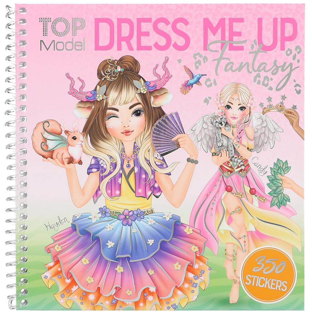 Depesche TOPModel Fantasy Dress Me Up Sticker Book Hayden & Candy 12605_A
