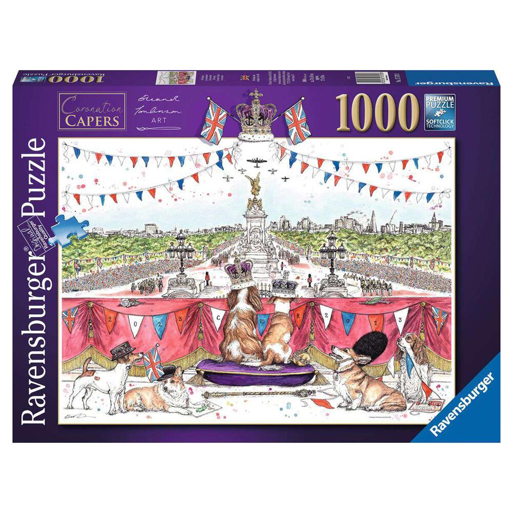 Ravensburger Eleanor Tomlinson Coronation Capers 1000 Piece Jigsaw Puzzle 17570