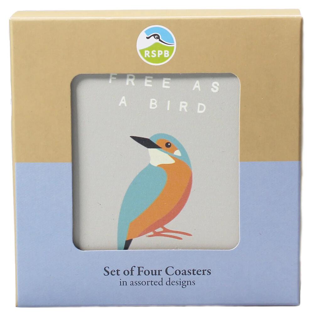 RSPB FREE AS A BIRD Ceramic Coasters Set of 4 CST4RSPB07