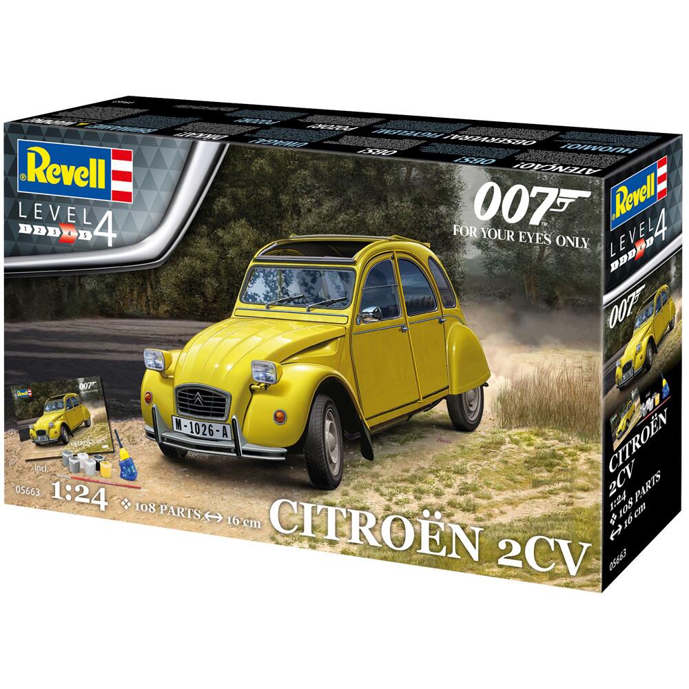 Revell James Bond 007 For Your Eyes Only Citroen 2CV Model Kit Scale 1/24 05663