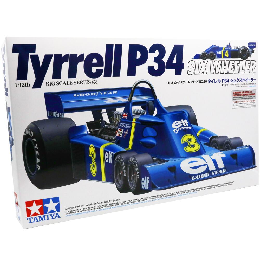 Tamiya Tyrell P34 Six Wheeler Grand Prix Racing Car Model Kit BIG SCALE 1:12 12036