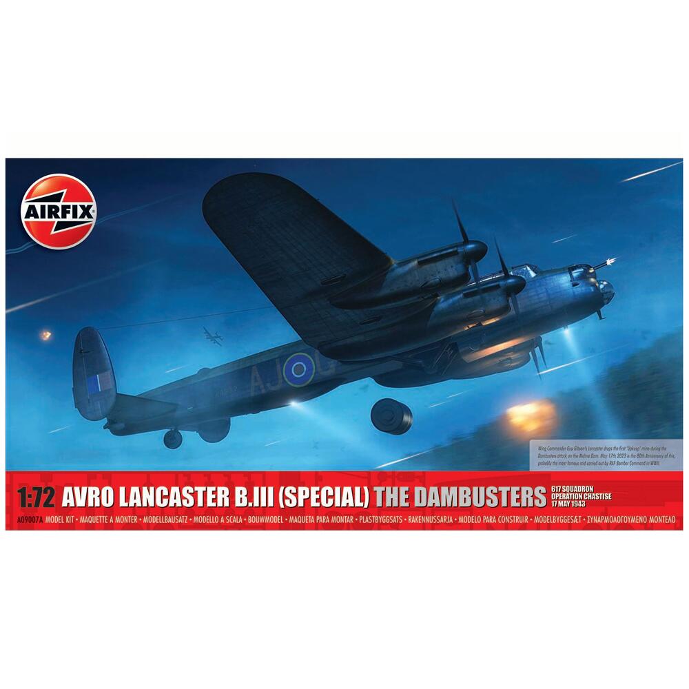 Airfix Dambusters Avro Lancaster B.III Model Kit Scale 1:72 A09007A