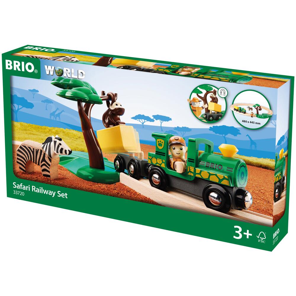 BRIO World Safari Wooden Railway Set 33720 BRI33720