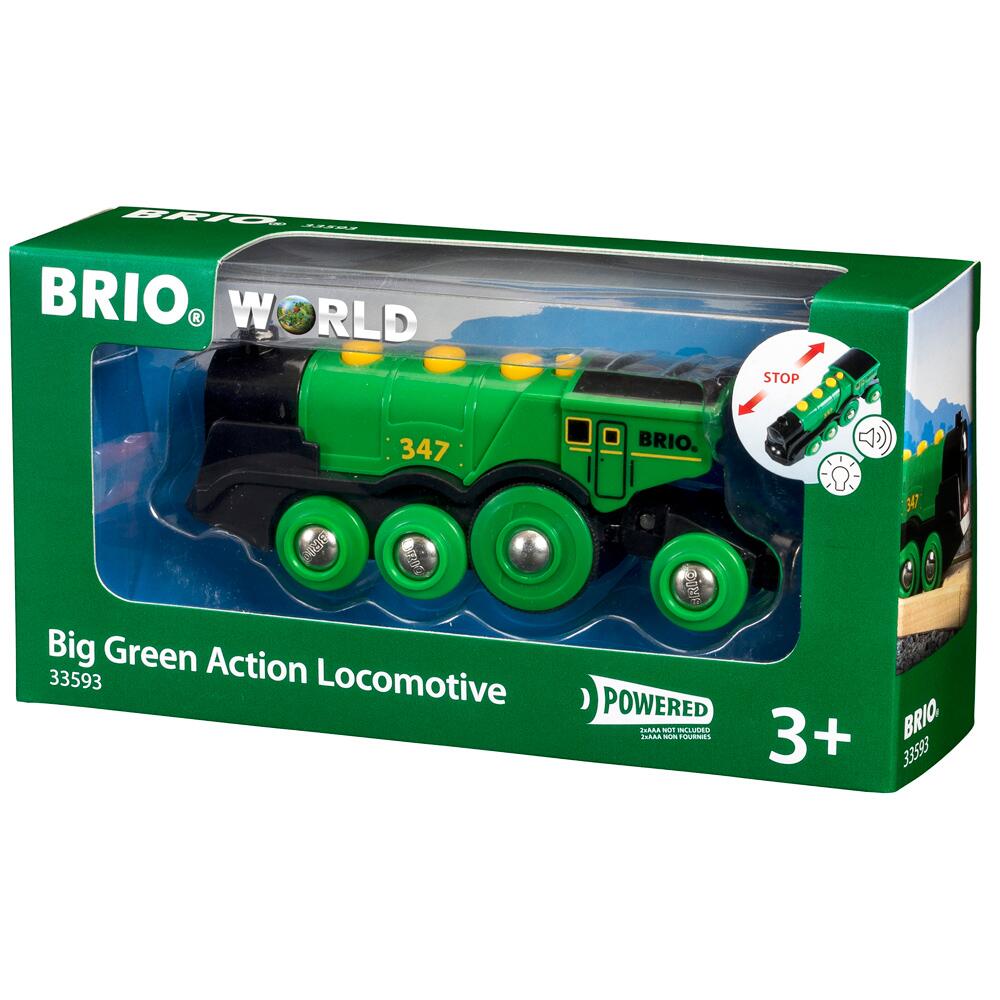 BRIO World Big Green Action Locomotive BRI-33593