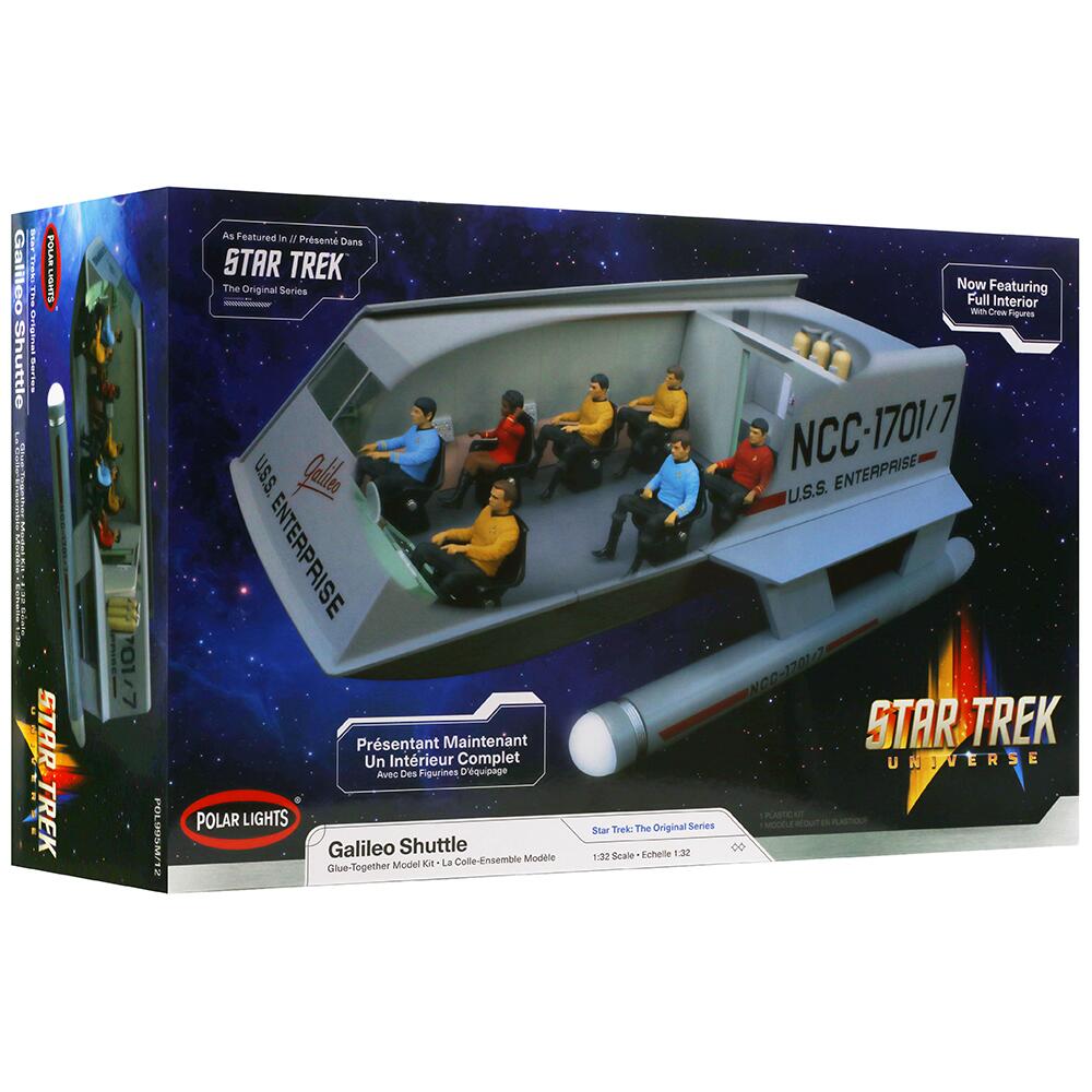 Polar Lights Star Trek Galileo Shuttle Plus Interior & Figures Model ...